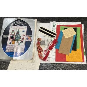 Vtg Christmas Col Jeweled Felt Advent Calendar Kit Paragon 6167 Trimming Tree
